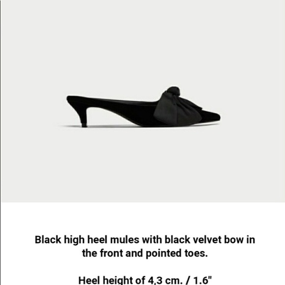 Zara Kitten Heel Mules - Picture 2 of 7